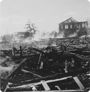 高校2年の時 校舎全焼（1954.3）