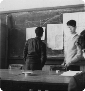 卒業論文の発表会で（1960.2）